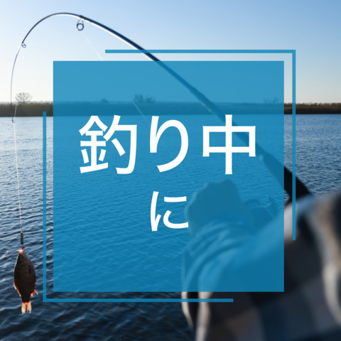 釣り中に