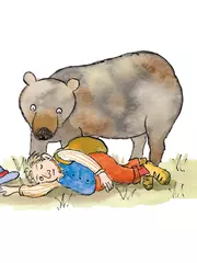 クマと二人の旅人