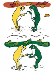 二匹のカエル