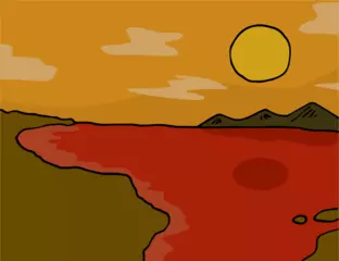 大昔の海は赤色だった？