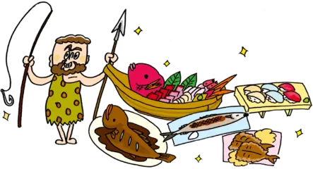 人類が魚を食べるようになったのは、いつ？