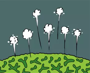 空飛ぶコケの精子