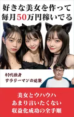 好きな美女をAIで作って毎月50万円以上稼いでる