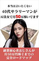 本当は教えたくない40代サラリーマンがAI美女で月50万稼いでます